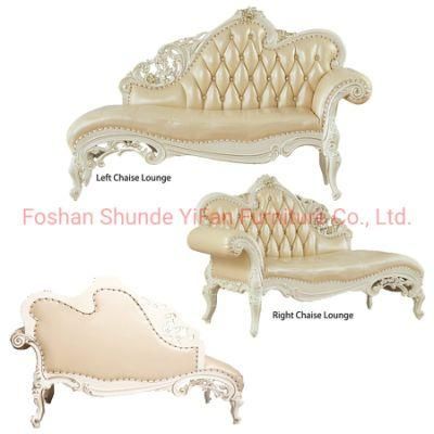 Living Room Furniture Handmade Classic Leather Chaise Lounge Chair in Optional Furnitures Color