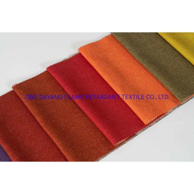 100% Polyester Flame Retardant Woven Fabric for Home Curtain