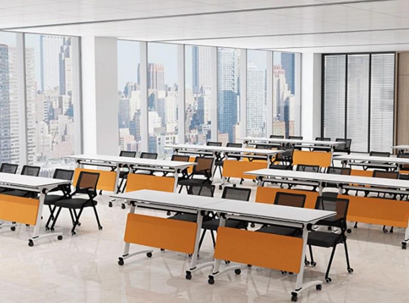 Rapid Steel Frame Folding Table Round Meeting Table Boardroom Desk