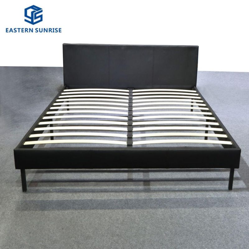 Factory Wholesale Modern Furniture Small Volume Cheap Fabric PU Bed