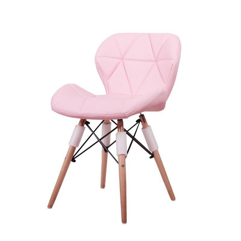 Wholesale Nordic Leather Chair Luxury Leather Upholstered Wooden Frame Dining Modern Butterfly Dining Chair for Restaurant Coffee