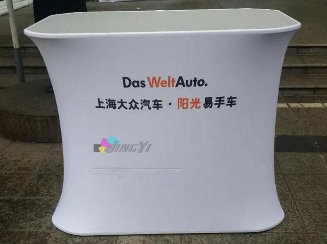 Custom Printing Outdoor/Indoor Activity/Advertising/Promotion/Event Stretch Fabric Table Aluminum Display Counter