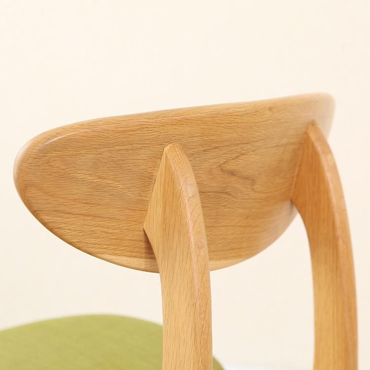 Light Luxury Durable Cushion Comfortable Bar Stool Wood Chair