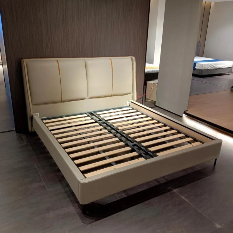 European Style Bed Wooden Bed High Density Foam Popular Bed