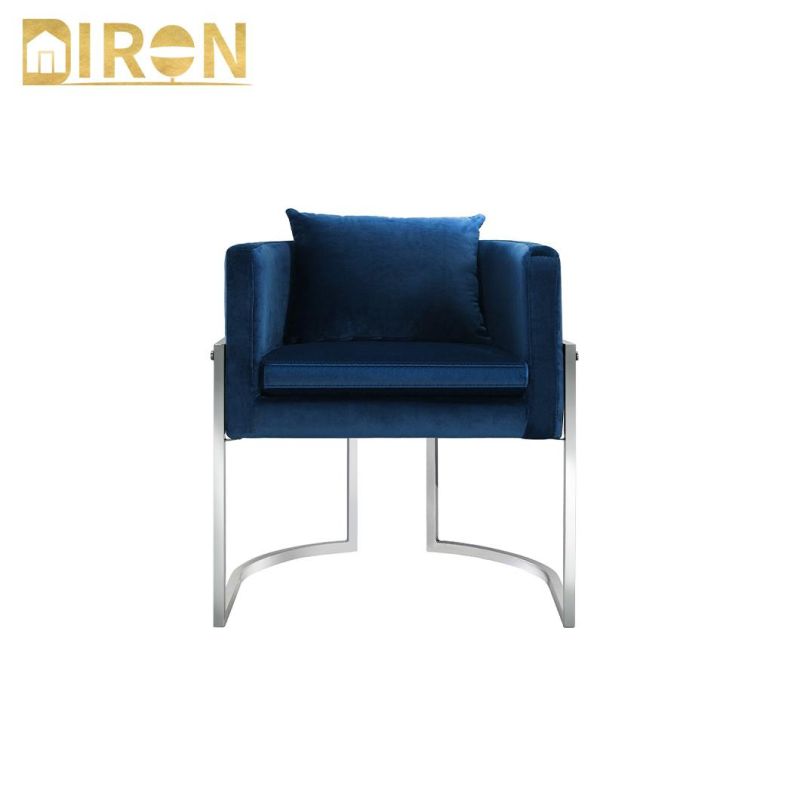 Modern Home Living Room Luxury Nordic Style Restaurant Dining Furniture Customized Design Fabric Chair