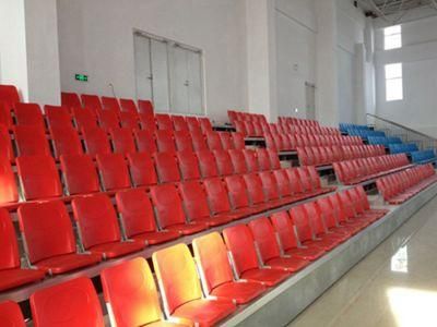 Automatic Hockey Soccer Bleachers Seating Aluminum Bleachers Telescopic Seating System