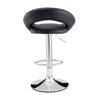 Optional Colors Swivel Straps Leather Stainless Steel Modern Bar Stools Removable Bar Chairs