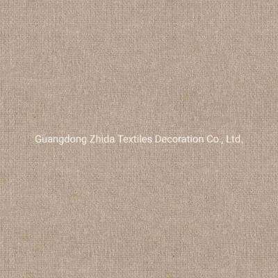 Home Textiles Classic Plain Dyed Cotton Linen Upholstery Furniture Fabric