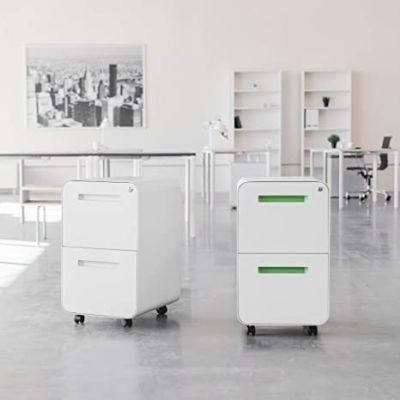 Wholesale 2 Drawer Metal Filing Cabinets Mobile File Storage Cabinet for Letter Legal A4 Paper