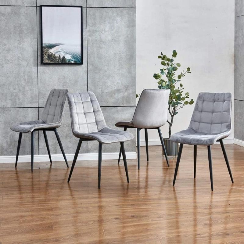 Modern Design of New Design Hot Sales Velvet Dining Chair for Dining Room