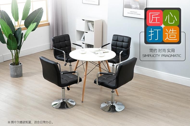 Modern Counter Height Barstool Upholstered PU Leather Lift Bar Stool Swivel Bar Dining Chair