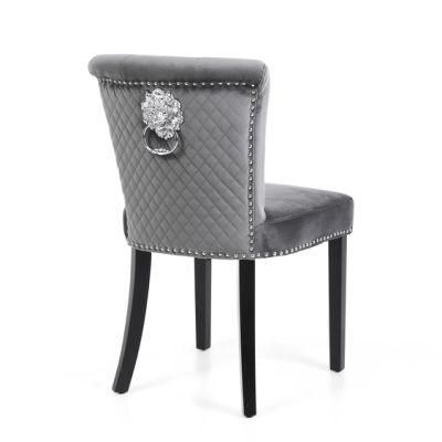 Luxury Hotel Restaurant Dining Chairs Wholesale Modern Design Stainless Steel Legs Velvet Dining Chairs