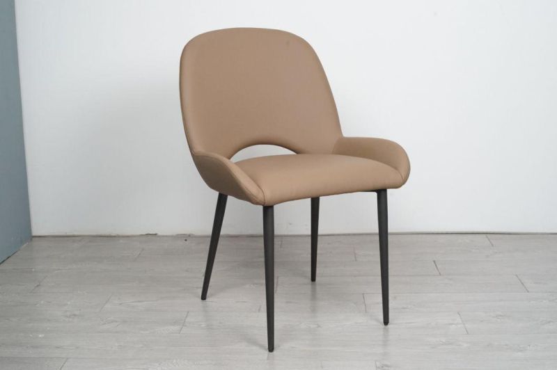 Factory Supply High Quality Metal Fabric Dining Chair