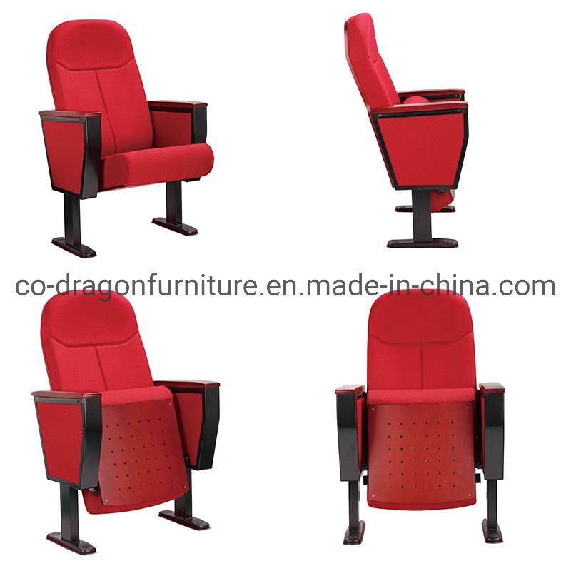 Hot Sale Banquet Furniture Fabric Folding Auditorium Chair with Arm