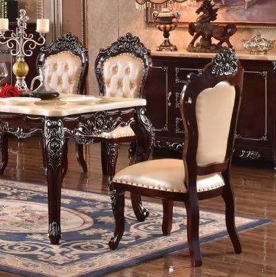 European Style Solid Wood Dinning Room Furniture of Dinning Table and Dinning Chair