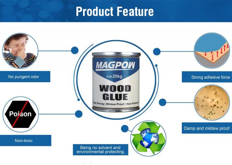 Wood Glue for Indoors and Outdoors Wood Processing Cigarette and Bonding and Sizing of Fabric