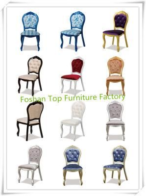 Hotel Modern Aluminum Fabric Wedding Banquet Dining Chair