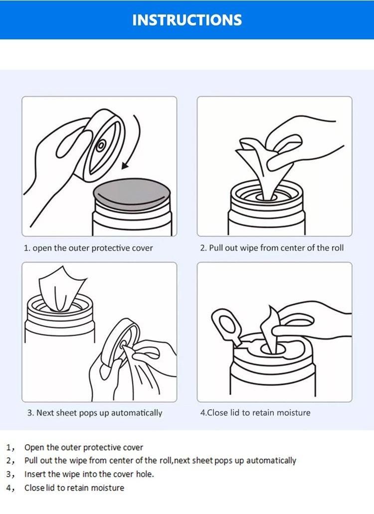 Antibacterial Surface Wipes Sanitizing Hand Wipes Alcohol Wipes