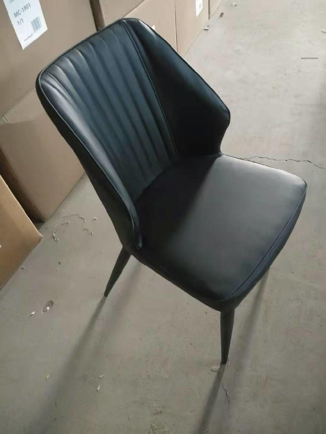 2021 New Design Dining Chairs Modern Upholstery Chair Metal Home Furniture Leather Chairs