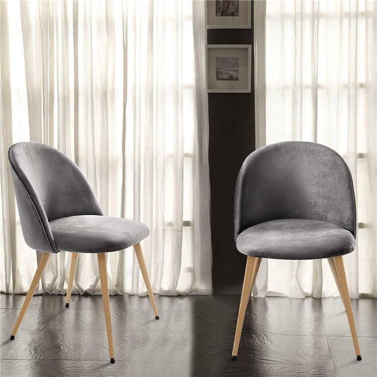 Factory Promotion Price Hot Sale Velvet Dining Chair with Popular Design for Home Using