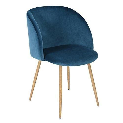 Elegant Home Goods Al Mayor Modernas Velvet Sillas De Comedor Single Navy Blue Velvet Upholstered Dining Room Dining Chair