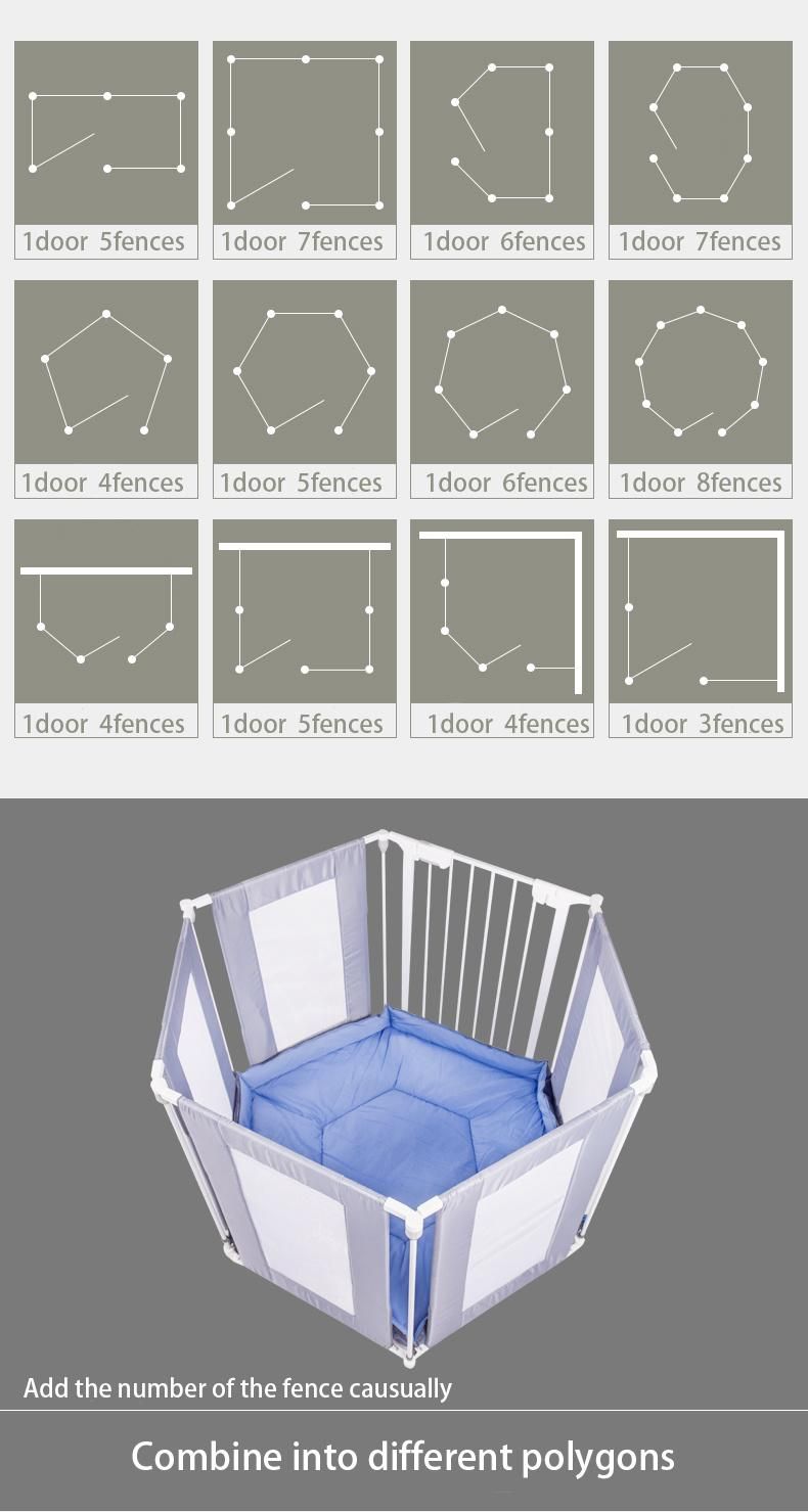 Playpen with Soft Cotton Protection Expandable Playpen Manufacturer