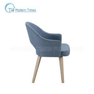 Simple Style Upholstered Seat Wooden Effect Legs Dining Room Living Room Outdoor Dining Chair