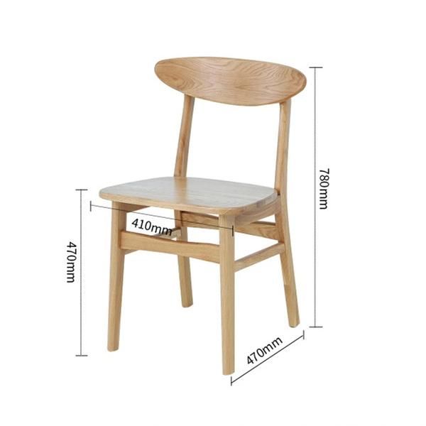 Small Apartment Simple and Creative Solid Wood Dining Chair