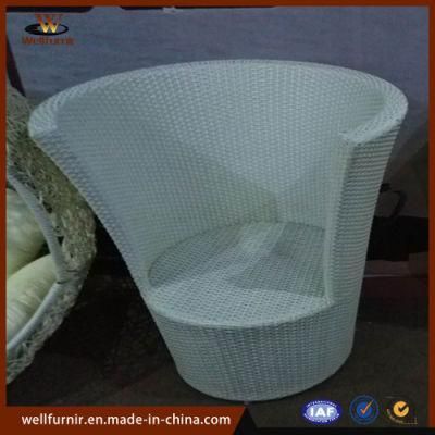 PE Rattan Waterproof Round Chair, Patio Garden Chair