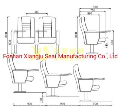 Hot Sale Theater Auditorium Chair Lecture Hall Chair School Furniture