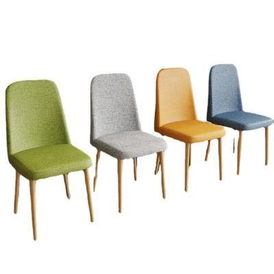 Yellow Fabric Dining Chair Luxury Italian Modern Dining Chairs Set 8 Seater for Other School Furniture