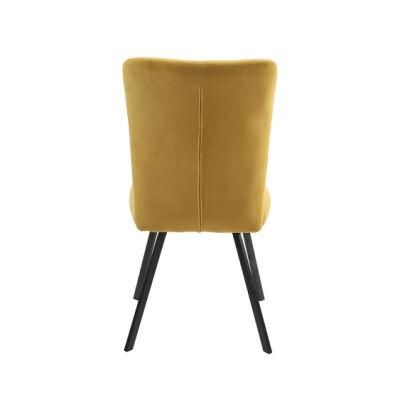 Modern Home Furniture Restaurant Furniture Velvet Golden Dining Chair Dining Table Chairs