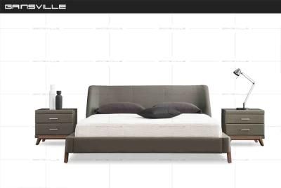 Foshan Gainsville Home Furniture Italian Double Bed Bedroom Furniture Made in China