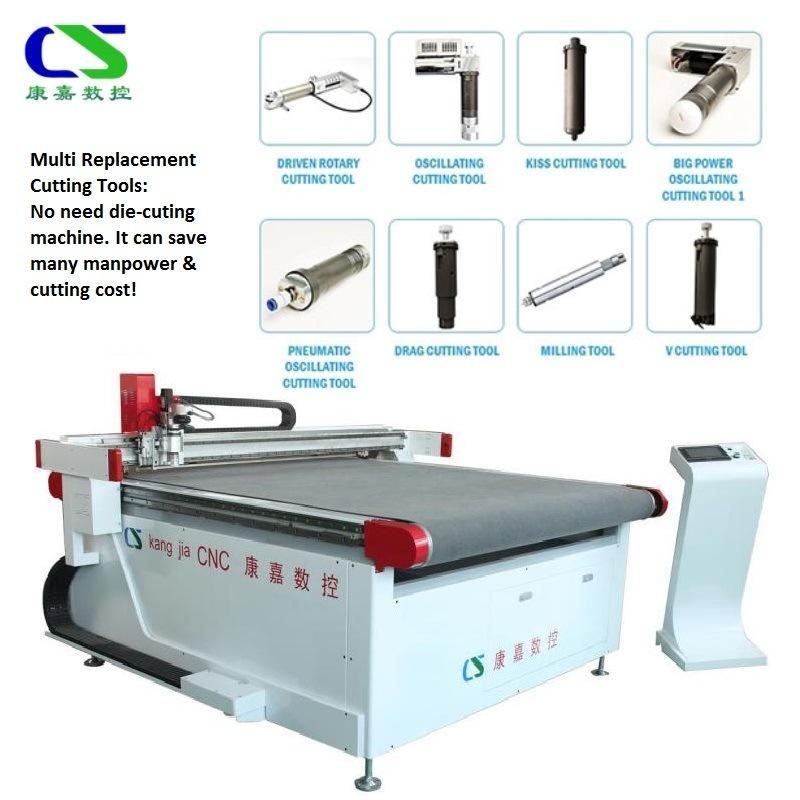 High Quality CNC Round Knife Toilet Seat Gasket Fabric Cutting Machine