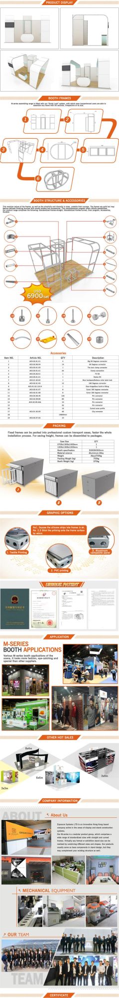 Tianyu Aluminum Trade Show Display, Fabric Backdrop Wall Stand