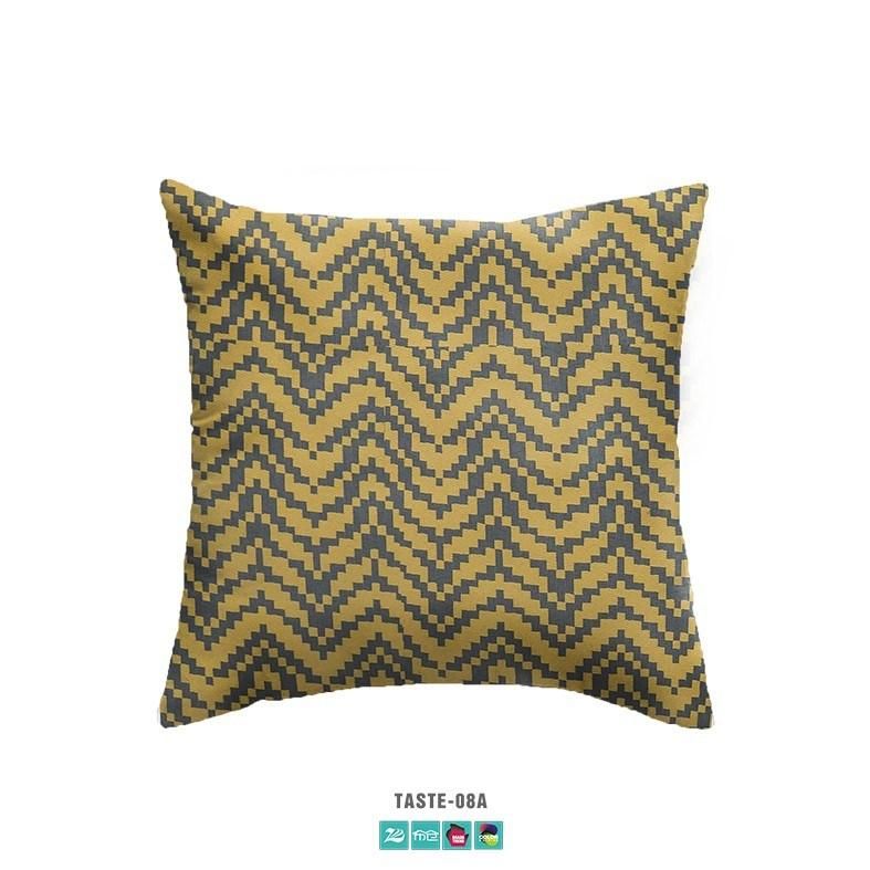 Home Bedding Linen Palindromic Pattern Sofa Fabric Upholstered Pillow