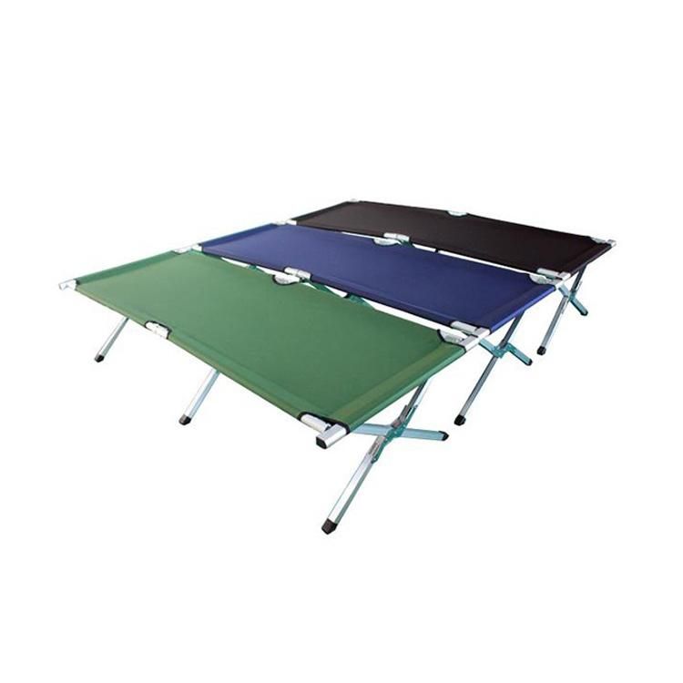 Portable Folding Camping Beach Bed Cot Single Metal Sale Adult Outdoor Luxury Sleeping Folding Camping Bed