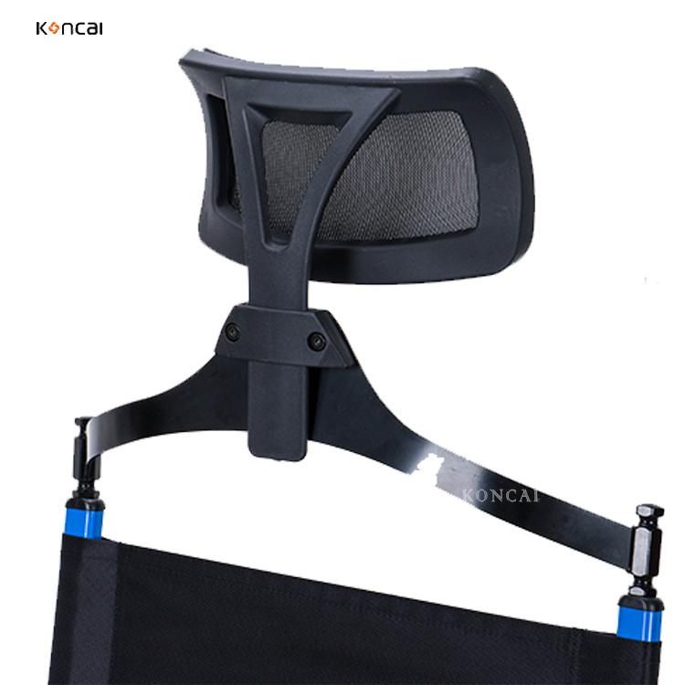 Koncai Aluminum Folding Makeup Chair with Headrest Beauty Salon Artist Director Chair