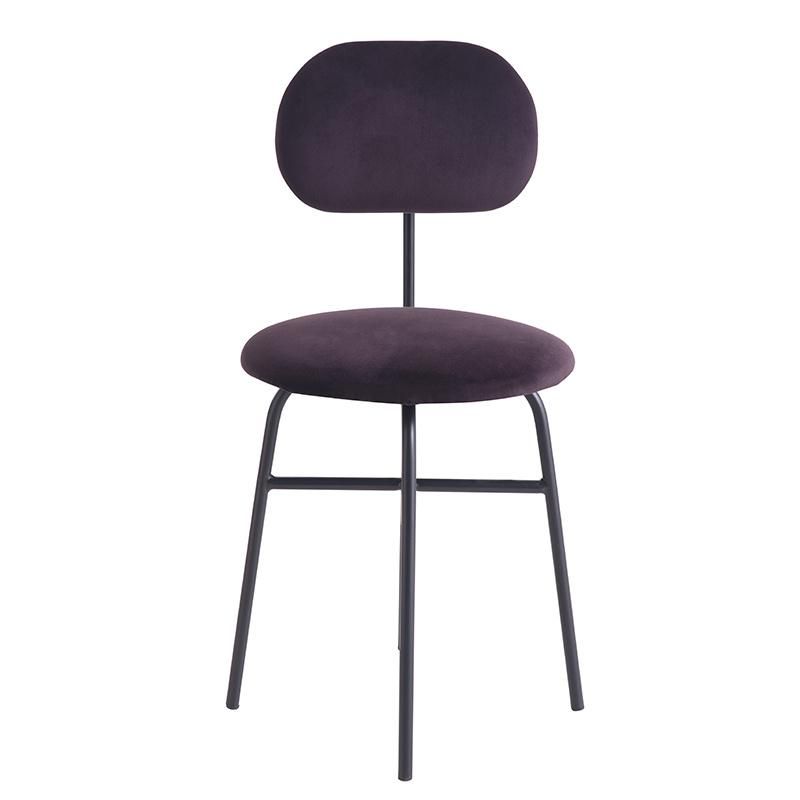 Hot Sale Metal Bar Stool Comfortable Footrest and Backrest Fabric Barstool Wholesale Modern Metal Legs Barstool Fob Tianjin