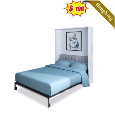 Simple Design Modern Wooden Home Hotel Bedroom Furniture Storage Kids Bed Double King Bed Wall Sofa Bed (UL-22WB037)