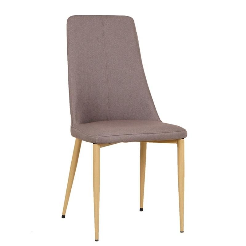 High Quality Modern Design Furniture Comfortable Metal Legs Velvet Dining Chair for Dining Room