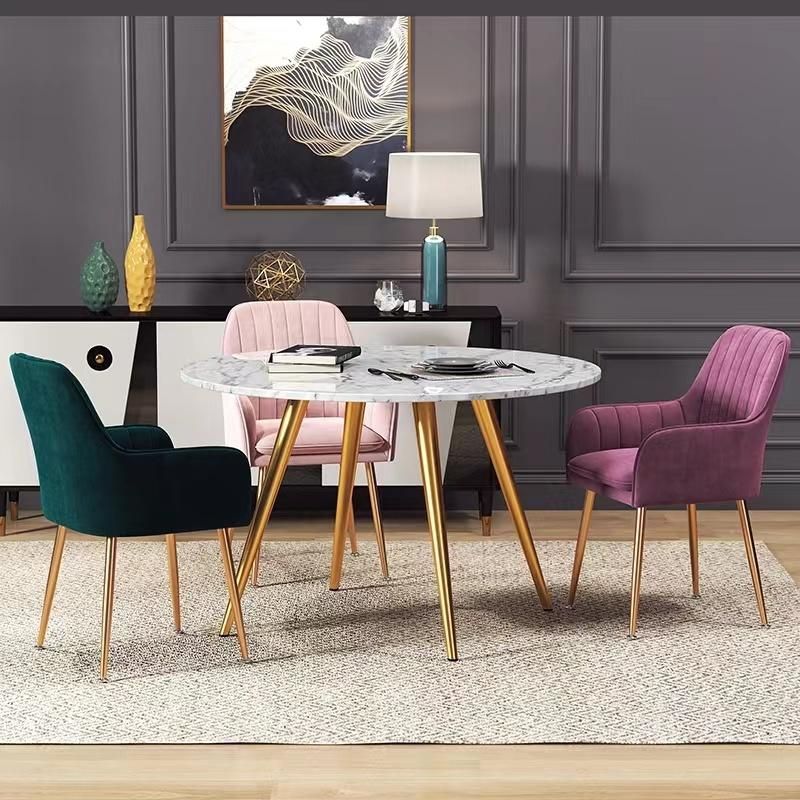 Nordic Affordable Velvet Modern Dining Chair Luxury