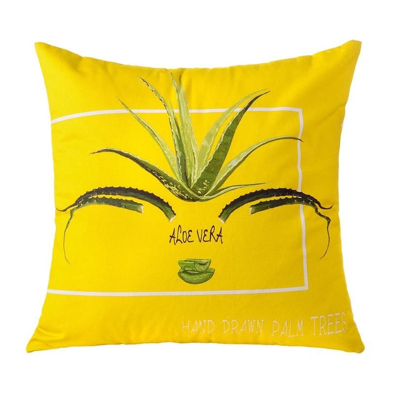 Fashionable Printing Summer Throw Cushion on Sofa