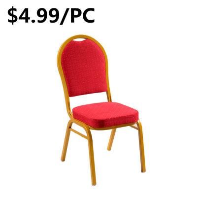 Best Selling Comfortable Hotel Indoor Wedding Furniture Metal Church Chair