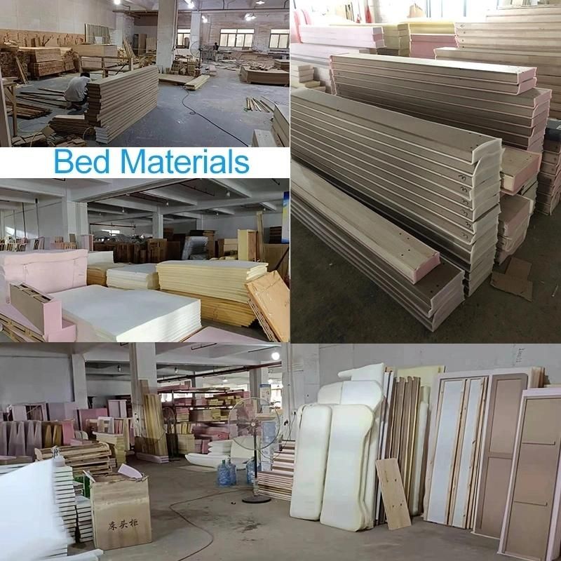 European Style Bed Wooden Bed High Density Foam Popular Bed