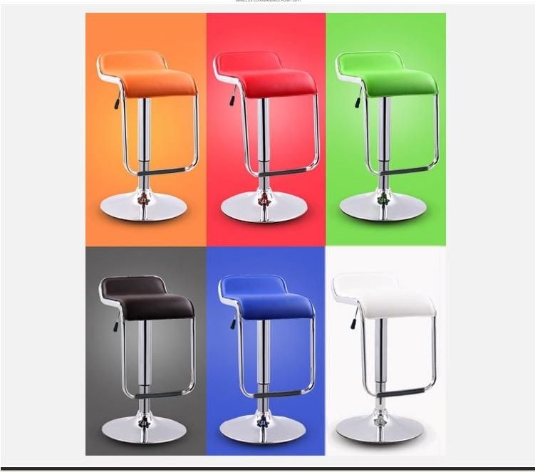 Modern Customized Colorful Restaurant Barber Shop Swivel Footrest Bar Chair