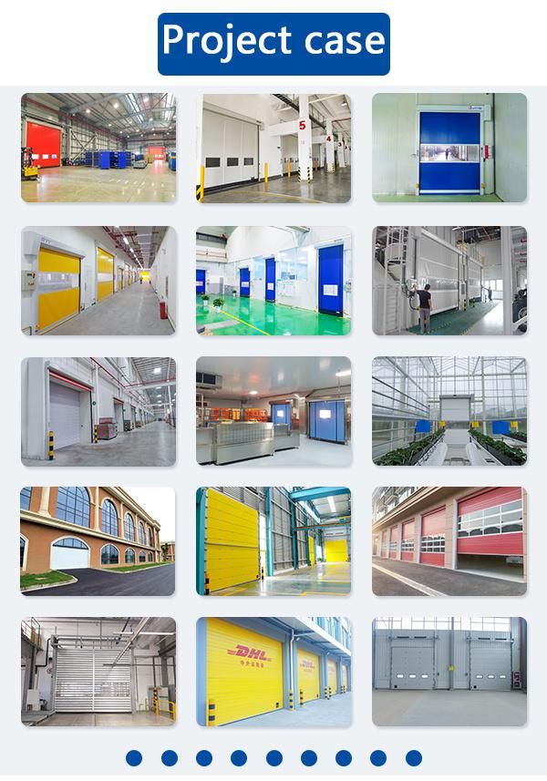 Industrial Automatic Self Repairing PVC High Speed Rolling Roll Shutter Door