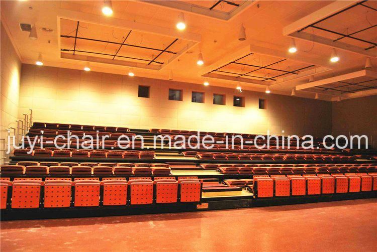 Indoor Gym Bleachers Fabric Seating with Armrest Chair Electric Moveable Chair