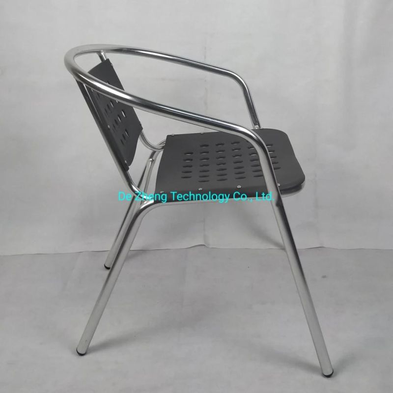 Aluminum Garden Chair Outdoor Metal Chairs and Table Set Restaurant Cafe Balcony Terrace Sets