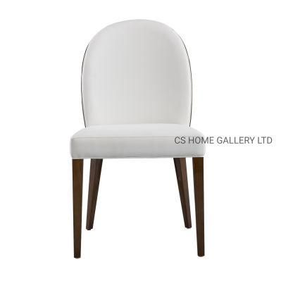 Wooden Furniture Modern PVC Metal Hotel Restaurant Dining Chair